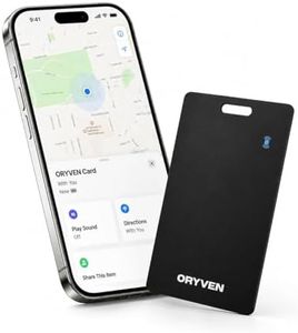 ORYVEN Wallet Tracker Card for Apple Find My (iOS) – Ultra-Thin Credit Card Item Finder with Loud Alarm, Water-Resistant Smart Locator for Wallet, Passport, Luggage, Bags (1 Pack)