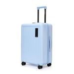 MOKOBARA The Transit Wave - Check-in Luggage | Medium 64 cm Blue Polycarbonate 8 Wheel Trolley Hardsided Suitcase with Built in TSA Lock Travel Suitcase (Shy Blue)