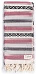 Bersuse 100% Cotton San Jose Handloom Turkish Towel-35X70 Inches, Burgundy