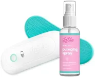 The LaVie 3-in-1 Warming Lactation Massager Bundle with Organic Pumping Spray | Breast Pumping Oil | Flange Spray Lubricant Prevents Sore Nipples | Breastfeeding Essentials