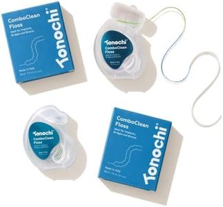 Tonochi 2-in-1 Floss Threader, Braces Bridges & Implants, PFAS Free, 2-Pack