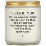 Thank You Candle, Thank You Gifts for Women Men Boss Coworker, Principal Hostess Teacher Employee Appreciation Gifts, Farewell Gifts for Coworkers, Lavender Scented Candle