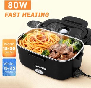 Dosevita Electric Lunch Box 80W – Portable Food Warmer, Green