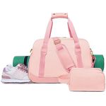 Gym Bags for Women Sport Duffle Workout Bag with Shoe Compartment and Dry Wet Pocket Womens Gym Bag with Yoga Mat Holder