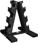 Fitness Alley Steel Dumbbell Rack - 3 Tier Weight Holder & 3 Tier Weight Rack Dumbbell Stand - Dumbbell Holder - Dumbbell Rack Stand - Weight Racks for Dumbbells of various sizes