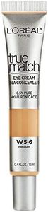 L’Oréal Paris True Match Eye Cream in a Concealer, 0.5% hyaluronic acid, Medium N5-6, 0.4 fl. oz.