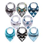 ALVABABY Bandana Drool Bibs For Drooling Teething Feeding 100% Cotton For Boys and Girls Newborn Infant Toddler Baby SKX13-CA