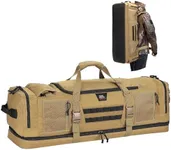 KEMIMOTO Hunting Duffel Bag - 78L Large Capacity Tactical Gear Bags Storage Cases for Hunters Travel Hiking Fishing Camping, Multi Pocket Design, Blown Backpackable