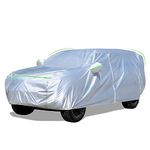 YINOK Car Cover Fit SUV 191-207 inches Car Cover Waterproof All Weather Hail Protector Car Cover Sun Protection SUV Car Cover with Door Zipper Dupont Oxford Car Cover Outdoor Waterproof Car Cover