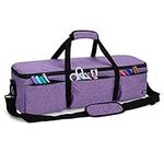 Luxja Foldable Bag Compatible with Cricut Explore Air and Maker, Carrying Bag Compatible with Cricut Explore Air and Supplies (Bag Only), Purple