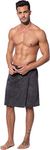 Morgenstern Mens Towel Wrap 20" / 52 cm long One Size Adjustable grey