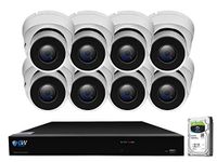 GW Security Inc 8 Channel 5MP NVR HD 1536P IP Camera Network POE Video Security System - 3.0 Megapixel (2048 x 1536) Weatherproof (3) Bullet And (3) Dome Cameras, Pre-Installed 2TB HDD