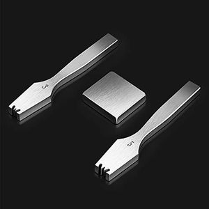 WUTA Zipper Teeth Remover Set 3# 5#, High Steel Zipper Teeth Repair DIY Handcraft Zipper Gear Remover Set Stainless Steel Leather Tools Craft Install Tools (3+5# Zipper Remove Set)