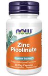 Now Zinc Picolinate For immune Support 60 Veg Capsules