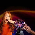 Meown 8'' Plasma Ball | Touch & Sound Sensitive Electric Lightning Sphere | Retro Fun Gadget Lamp for Kids, Parties, Bedroom, Decorations & Gifts