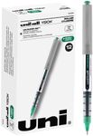 Uniball Vision Rollerball Pens, Green Pens Pack of 12-0.7mm Fine Point Medium Ink - Japanese Pens, Smooth Writing Pens, School & Office Supplies