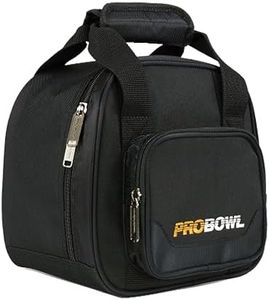 1 borsa da bowling | Borsa da bowling per bowling | – Borsa da bowling per una palla da bowling | Componente aggiuntivo per scooter da bowling (Pro Bowl – Spare Tote Black)