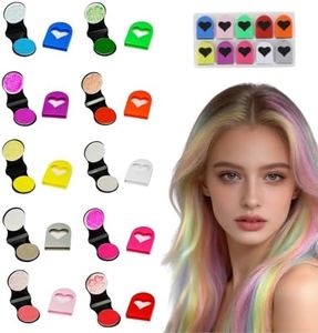 10 Colors Hair Chalk for Girls, Temporary Hair Color, Washable Hair Dye, Hairs Color Spray for Teenager Women Men, Hairs Makeup, Fun DIY Hair Chalk Set for Blonde, Light, Dark Hair (10 Color Sets)