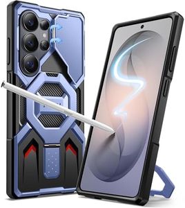 TONGATE for Samsung Galaxy S26 Ultra Case with Magnetic Stand, Compatible with MagSafe [Built-in Camera Cover & Ring Holder][Military-Grade Protection] Anti-Slip Rugged Phone Case for S26 Ultra, Blue