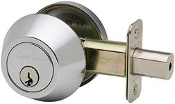 Copper Creek DB2410PS Single Cylinder Deadbolt, Polished Stainless