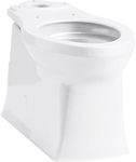 KOHLER 4144-0 TM Corbelle Comfort Height(R) Elongated Toilet Bowl with Skirted Trapway, 1, White