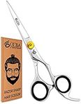 OCBA Professional Hairdressing Scissors for Barbers & Hairdressers 6" Stainless Steel Hair Cutting Scissors for Men & Women