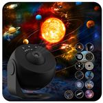 Star Projector - 360 Galaxy Night Light with 4K Replaceable Discs for Kids & Adults