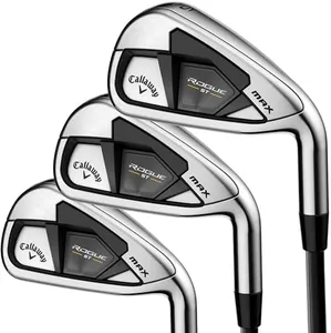 Callaway Golf Rogue ST Max Iron Set (Right Hand, Steel Shaft, Stiff Flex, 5 Iron - PW, Set of 6 Clubs)