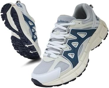 Sadmon Women's Non-Slip Trail Running Shoes Support Sneakers Tennis Shoes Casual Walking Sneakers Retro yellow45