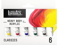 Liquitex Professional Acrylic Heavy Body Set of 6 x 22 ml Classic Colours