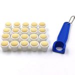 Bingo Dauber Plain Tips 20-pk and EZ Lift Dauber Tip Removal Tool - Blue