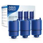 AQUACREST NSF Certified Water Filter, Replacement for Pur® RF-9999® Faucet Water Filter, Pur® Faucet Model FM-2500V, FM-3700, PFM150W, PFM350V, PFM400H, PFM450S, Pur-0A1 (Pack of 3), Model No.: AQU-CF08A