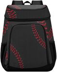 Black Baseball Backpack Coolers Ins