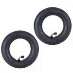 2 pack of 8x2" 200x50 Heavy Duty Inner Tubes with Bent Valve Stem Inner Diameter 10.6cm/4.2inch for e100 e200 Schwinn Bladez Mongoose Power Core E100 Dune Buggy Epunk Cart PowerRider 360