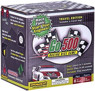 Zobmondo!! Go500 Car Racing Dice Game, Racing Games for Adults and Family, Table Game for Sports Fans Ages 6+