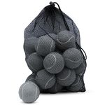 ZHUOKECE Tennis Balls, 18 Pack Training Tennis Balls Practice Balls with Mesh Bag for Easy Transport, Pet Dog Playing Balls, fit for Beginner Training Ball (Grey)