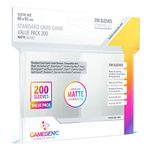 GameGenic Matte Standard Card Game Value Pack – Clear 200CT – Smooth & Tough – for Cards Measuring Up to 64mm x 89mm - Compatible with Pokemon, Magic The Gathering, and More!, Large