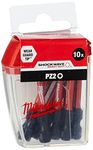 Milwaukee Shockwave PZ2 50mm Screwdriver Bits Pack of 10 4932472050