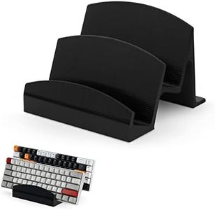 BRAINWAVZ Dual Desktop Keyboard Stand Holder, Suitable for Small Gaming Keyboards and Large Full-Size Boards, Organize Your Workspace and Keeping it Clutter-Free (DK01)