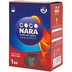 Coco Nara Cube Charcoal All-Natural Charcoal - Best Hookahs & Accessories - Chemical-Free Shisha Flavors - Box of 1 (72 Piece)