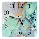 Britimes Wall Clock, Square Silent 