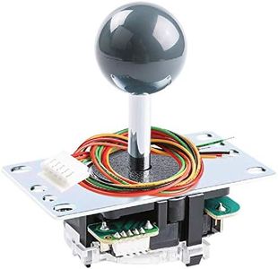 SANWA JLF-TP-8YT Joystick original pour jeu d'arcade 4 et 8 positions réglables, compatible avec les manettes de tournoi Catz Mad SF4 (boule sur le dessus grise)