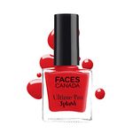 FACES CANADA Ultime Pro Splash Nail Enamel - Hot Paprika 63 (8ml) | Quick Drying | Glossy Finish | Long Lasting | No Chip Formula | High Shine Nail Polish For Women | No Harmful Chemicals