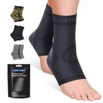 Lexniush Ankle Brace Socks for Sprained Ankle Compression Sleeve (Pair), Plantar Fasciitis Relief Achilles Tendonitis Brace, Best Ankle Support for Women Men, Arthritis Foot Braces for Running