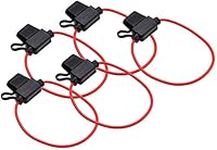 5pcs Pack In-line Standard Blade Fuse Holder Waterproof Splash Proof for 12V 30A Fuses Car