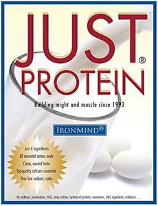 IronMind Just Protein – 5 Pound Classic Milk and Egg Supplement Powder, Vanilla, Non-GMO, No Additives – 18g Protein, 80 Servings