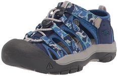 KEEN Unisex Children's Newport H2 Sandals, Camo Bright Cobalt, 32/33 EU