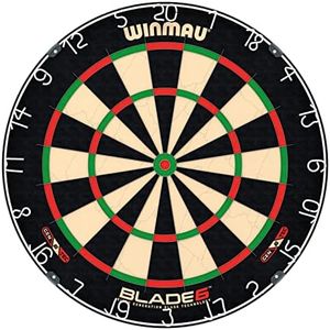 WINMAU Darts Blade 6 Professional Bristle Dartboard with Official Tournament Specifications | Endorsed by The PDC