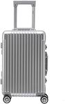 Flight Knight Premium Lightweight Carry On Suitcase - 8 Spinner Wheels - Built-in TSA Lock - Aluminium Frame, ABS Hard Shell Carry on Check in Luggage Highly Durable - Approved for Over 100 Airlines