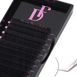 Lash Extensions, Eyelash Extension Supplies (0.07 D, 8-15mm) Mixed Tray Single Lashes Professional, Black